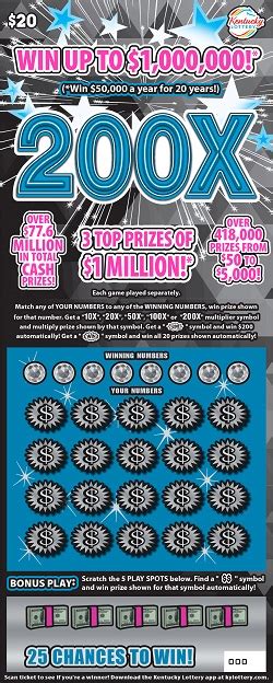 ky lottery scratch offs remaining prizes|Kentucky Lottery Scratch Offs Top Jackpots Left .